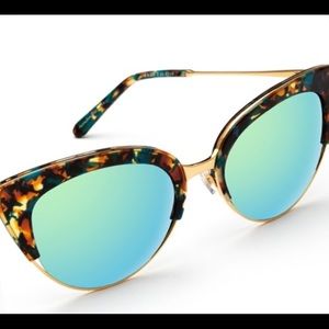 Krewe Josephine Cat Eye Sunglasses Mambo 24k